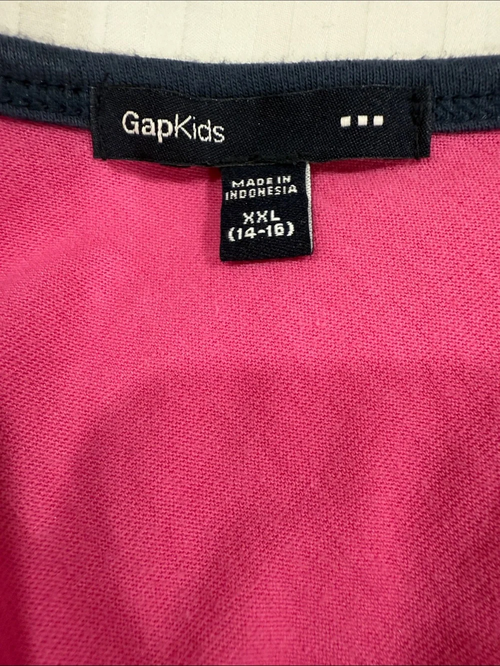 GAP Pink and Navy Colorblock Midi Dress with Tie Waist